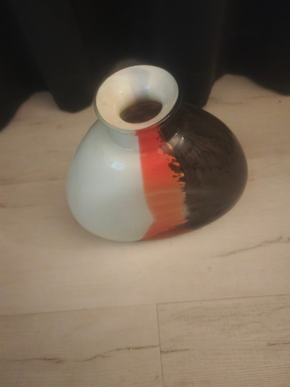 Decoratieve vaas met uniek kleurverloop, Ophalen of Verzenden