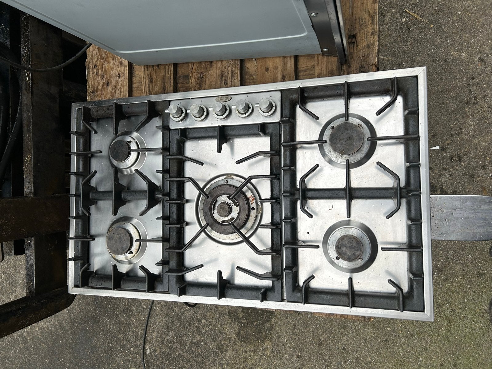 Gasfornuis Boretti, Ophalen, 60 cm of meer, Zo goed als nieuw, Gas