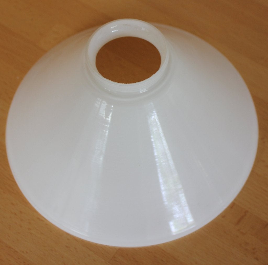 Lampenkap wit melkglas, Huis en Inrichting, Ophalen, 9 cm, Overige typen, Wit