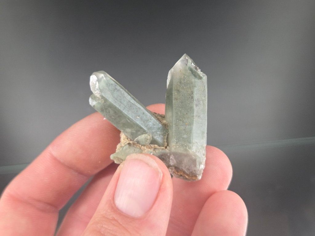 Kwarts met Chloriet Pakistan, Ophalen of Verzenden, Mineraal