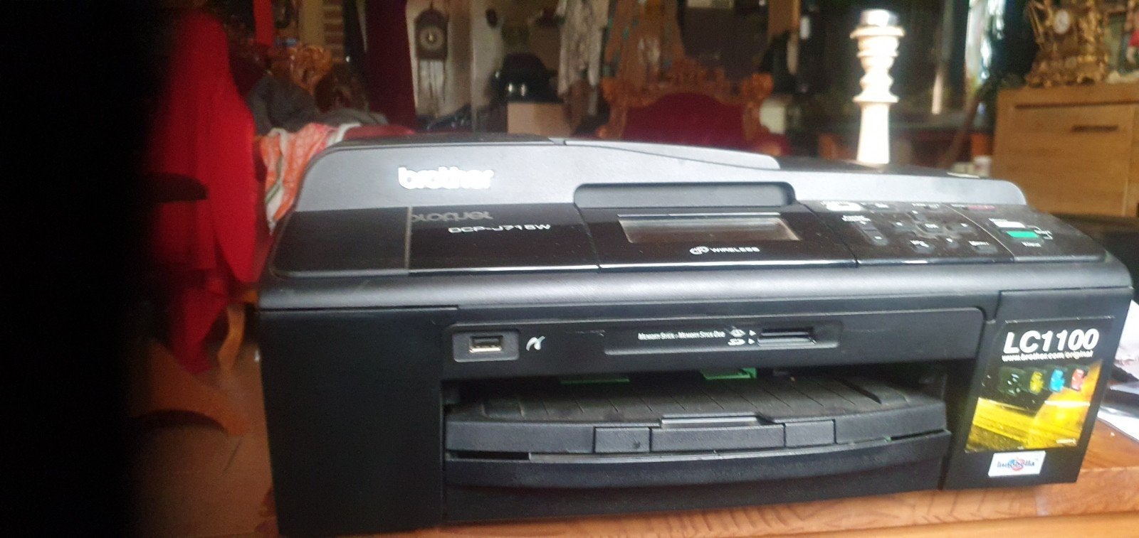 Brother DCP-J715W All-in-one Printer, Computers en Software, Gebruikt, Inkjetprinter, All-in-one, Draadloos