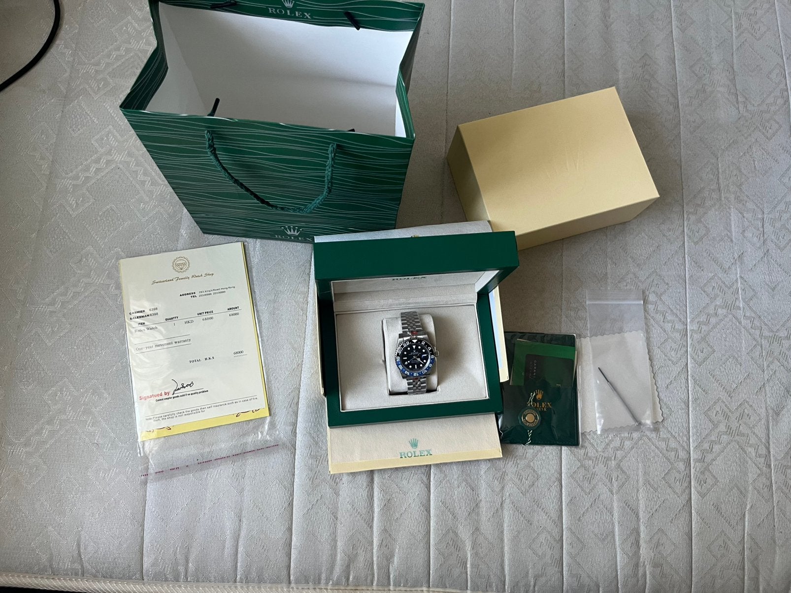 Rolex gmt master ll batgirl, Sieraden, Tassen en Uiterlijk, Horloges | Heren, Staal, Polshorloge, Nieuw, Ophalen of Verzenden