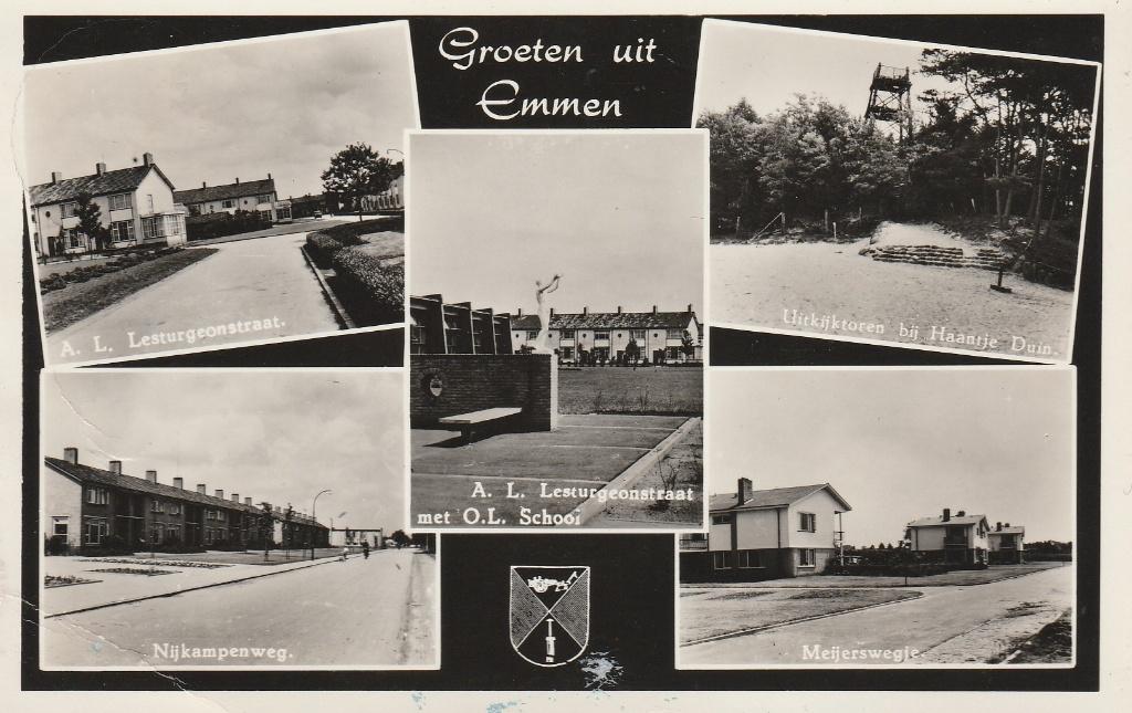 Emmen, Ophalen of Verzenden, 1940 tot 1960, Gelopen, Drenthe