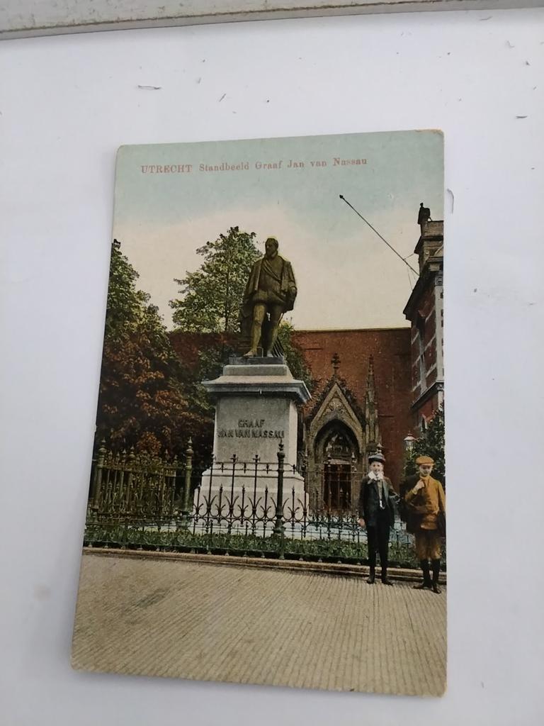 UTRECHT. STANDBEELD GRAAF JAN VAN NASSAU, Ophalen of Verzenden, Voor 1920, Utrecht