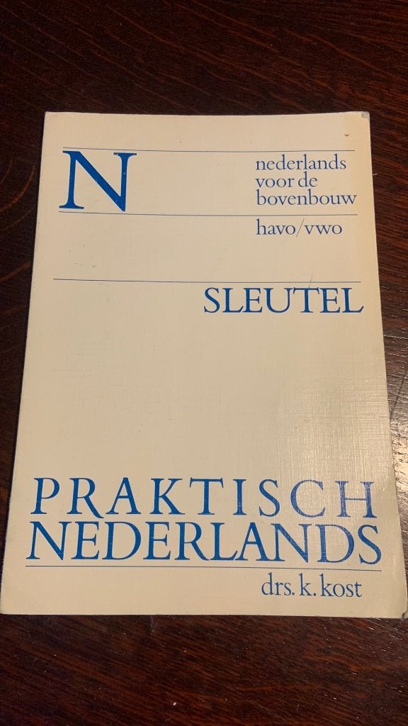 Praktisch Nederlands sleutel, Boeken, Ophalen of Verzenden, Alpha, Zo goed als nieuw, HBO
