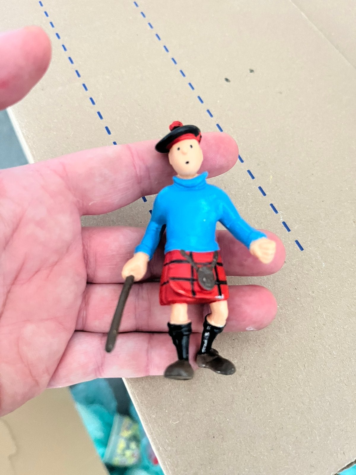 Kuifje PVC Figuurtje, Ophalen of Verzenden, Zo goed als nieuw