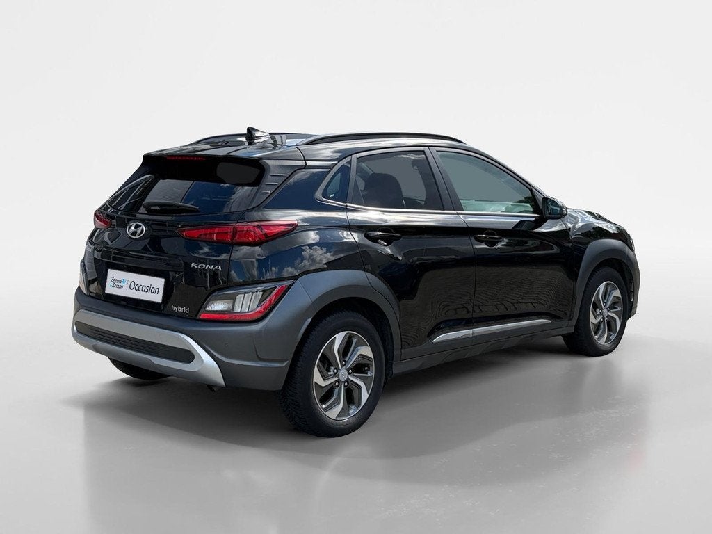Hyundai Kona 1.6 GDI HEV Fashion Design Sky | Vol Opties! |, Auto's, Hyundai, 12 maanden, Gebruikt, Leder en Stof, Bedrijf