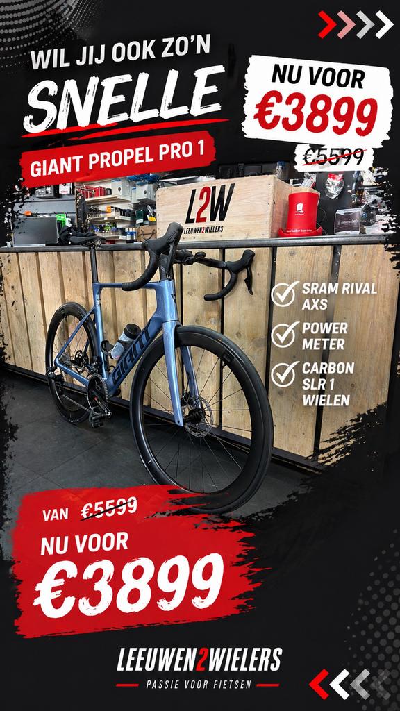 Giant propel advanced pro 1 alle maten nog leverbaar, Eén persoon