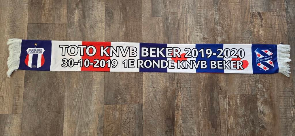 Sjaal Excelsior Maassluis - SC Heerenveen, Verzamelen, Sportartikelen en Voetbal, Ophalen of Verzenden, Zo goed als nieuw, Overige binnenlandse clubs