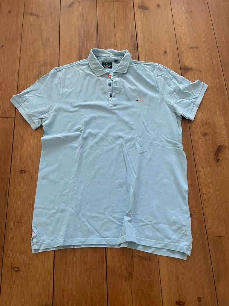 Leuke lichtblauwe herenpolo New Zealand, NZA, XXL, Ophalen of Verzenden, Overige maten, Blauw