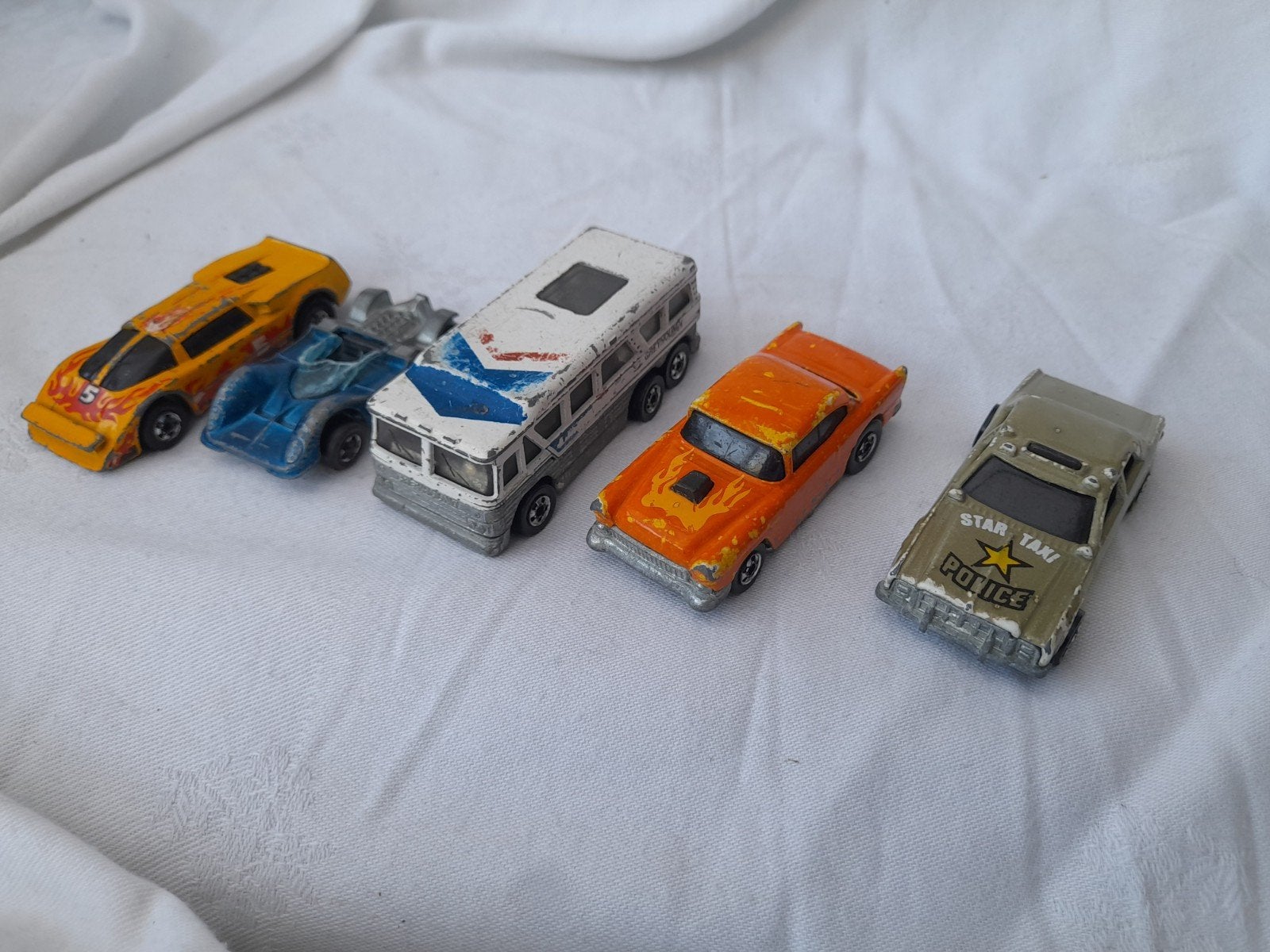 Set van 5 Hot Wheels speelgoedauto's, Ophalen of Verzenden, Gebruikt, Auto, Overige merken