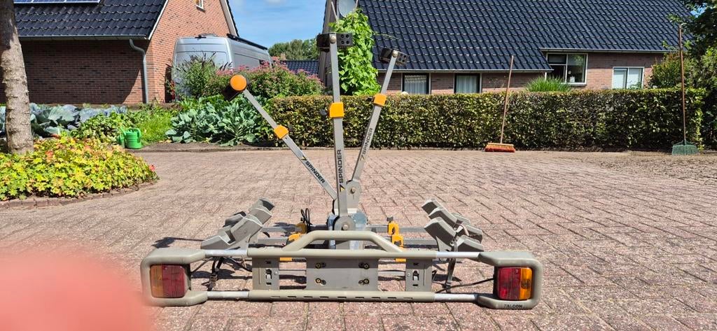 Stevige fietsendrager voor 3 fietsen - Trekhaakmontage, Ophalen