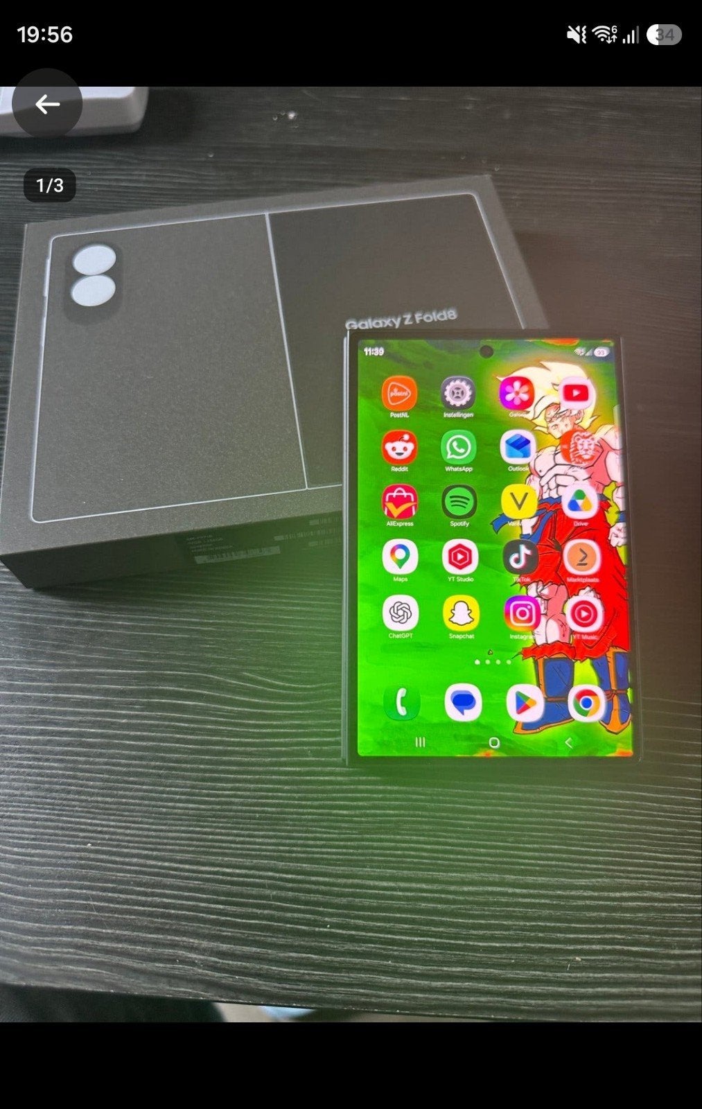 samsung galaxy fold 8 256gb, Ophalen, Zwart, Nieuw, Galaxy Z Fold