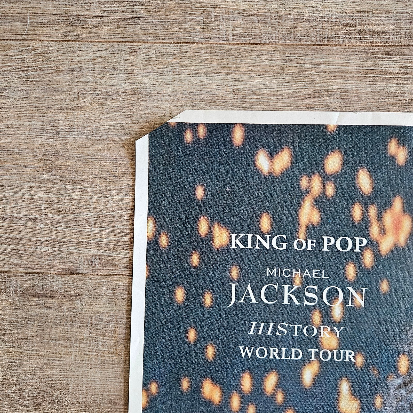 Michael Jackson King of Pop History World Tour Poster, Deurposter of groter, Ophalen of Verzenden, Muziek, Rechthoekig Staand