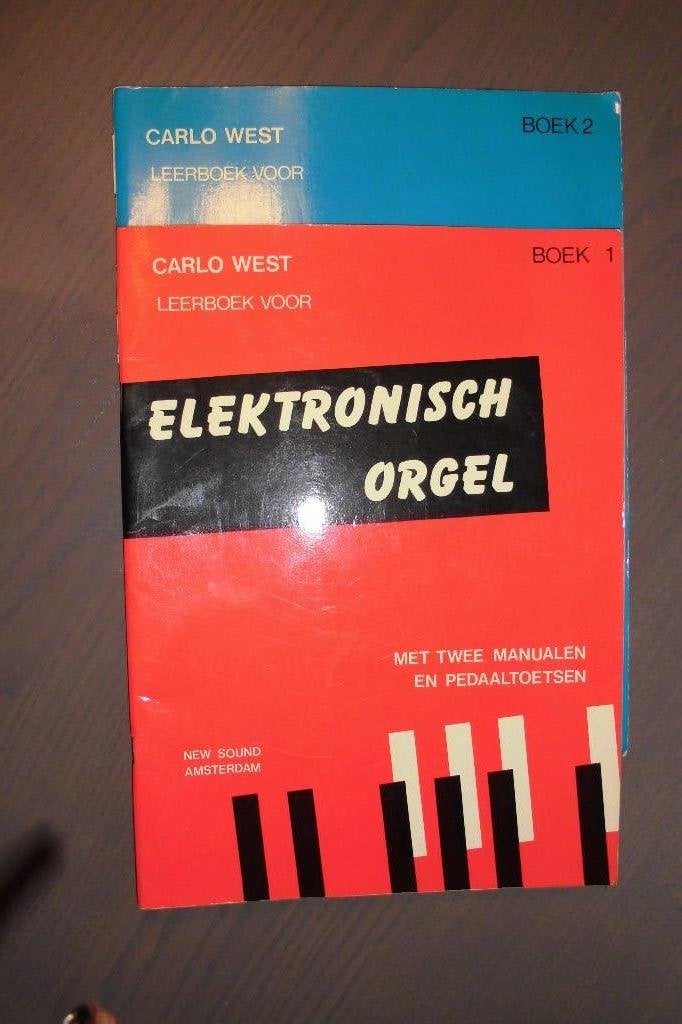 Carlo West: leerboek voor el. Orgel deel 1 en 2, Orgel, Gebruikt, Les of Cursus, Ophalen of Verzenden