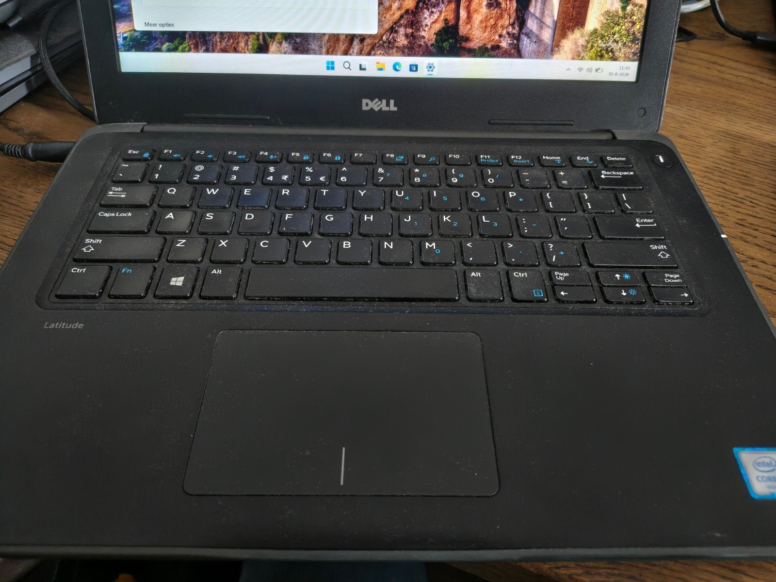 Dell latitude 3380 laptop windows 11 (i3), Gebruikt, 2 tot 3 Ghz, Qwerty, 13 inch