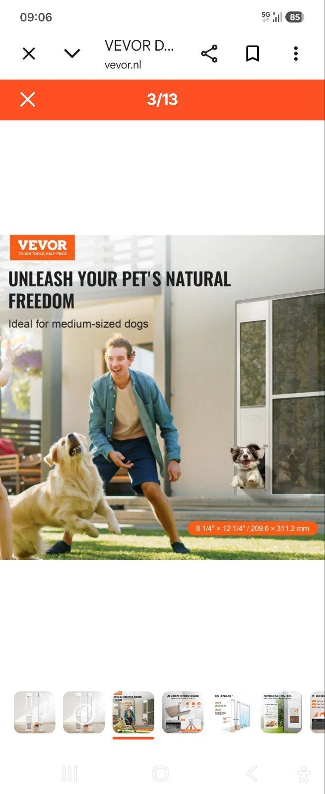Honden/poezen luok verplaatstbaar tussen schuifdeuren, Ophalen of Verzenden