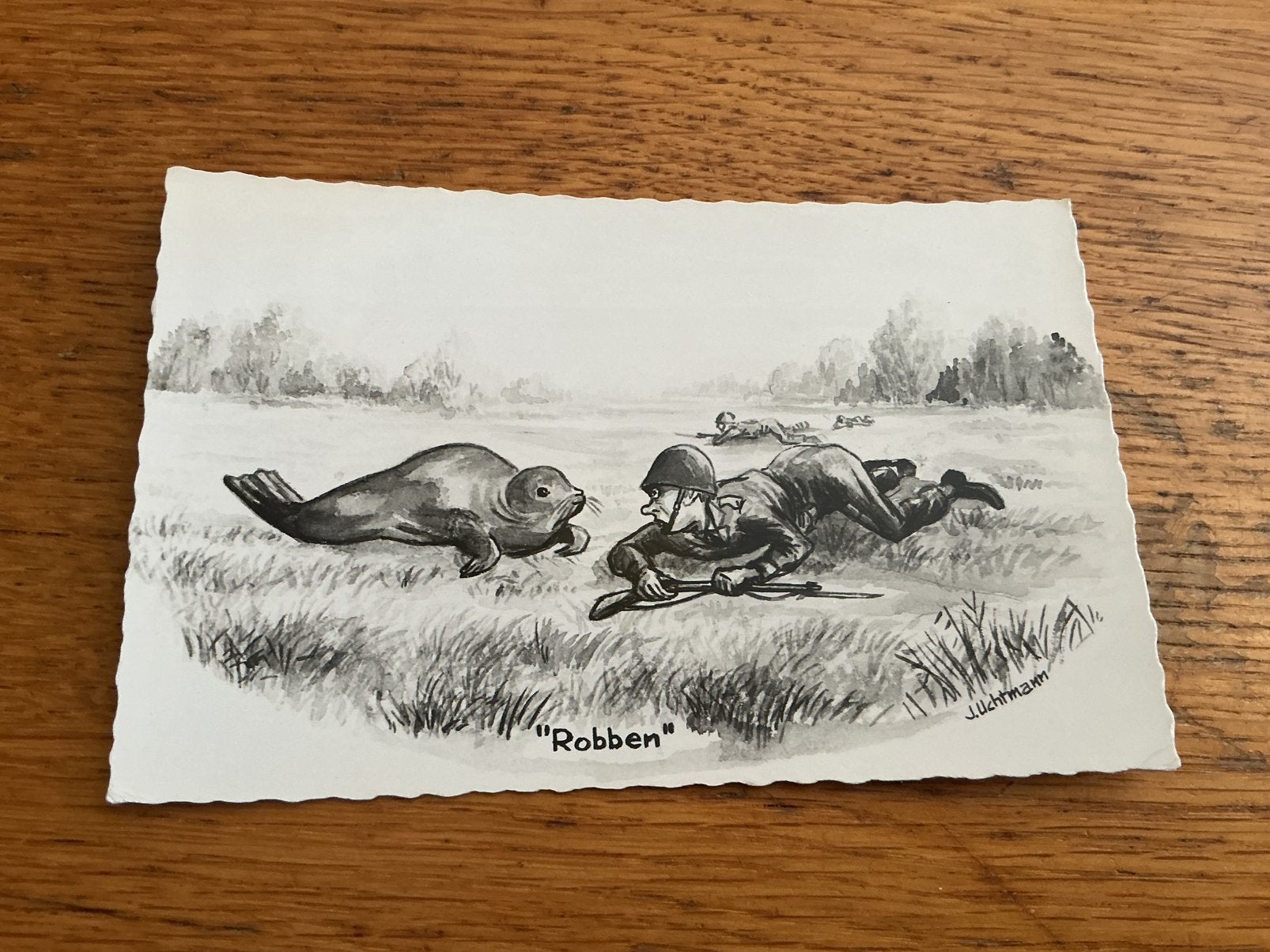 M98 militair Illustrator Uchtmann, Verzamelen, Ansichtkaarten | Themakaarten, Ophalen of Verzenden, Voor 1920, Overige thema's