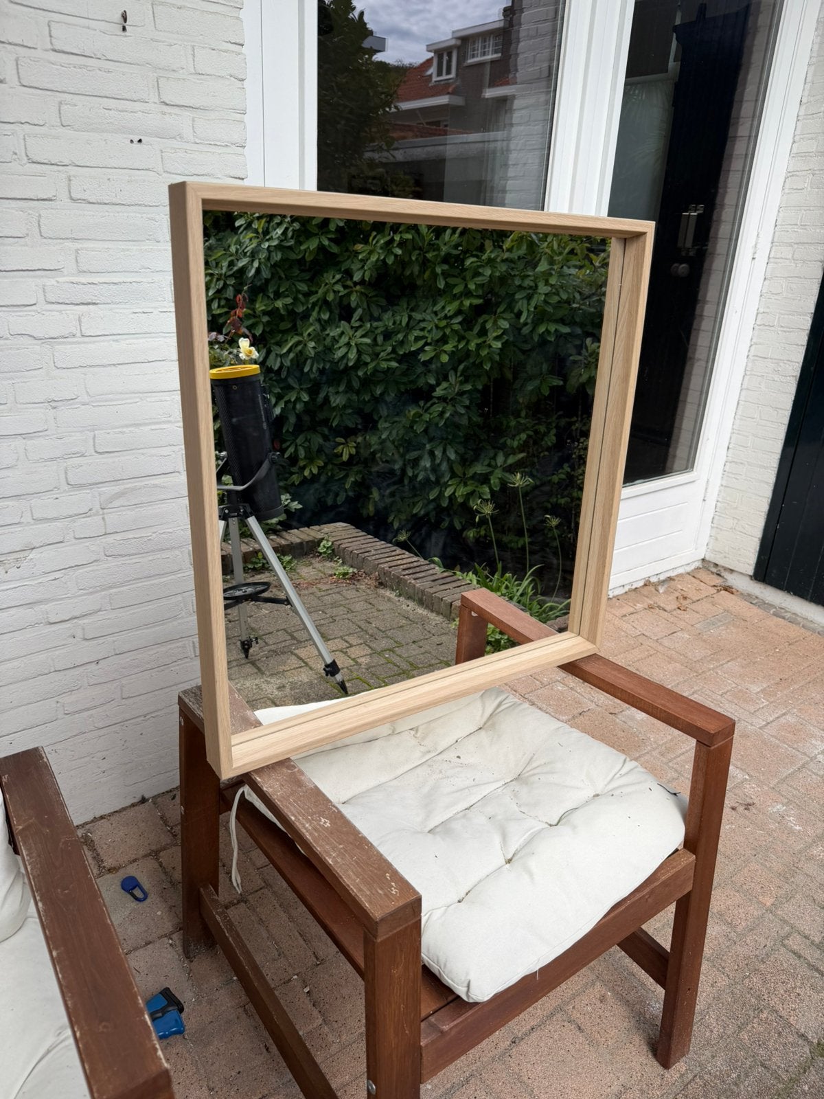 ikea spiegel nissedal, Huis en Inrichting, Vierkant, Ophalen of Verzenden, Zo goed als nieuw, Minder dan 100 cm