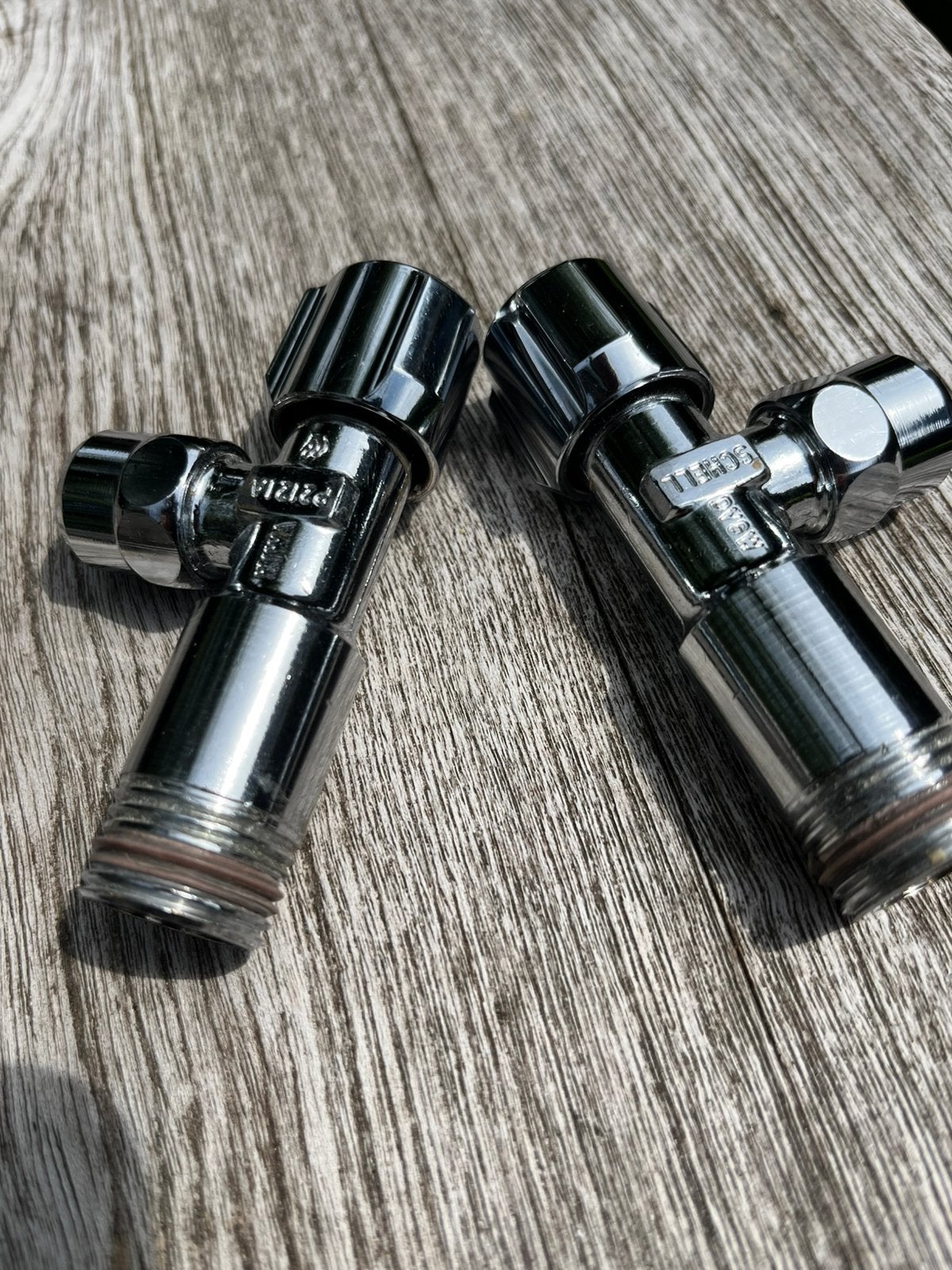 2x Schell hoekstop kraan 1/2’’ x 3/8’’ in chroom, Ophalen of Verzenden, Nieuw