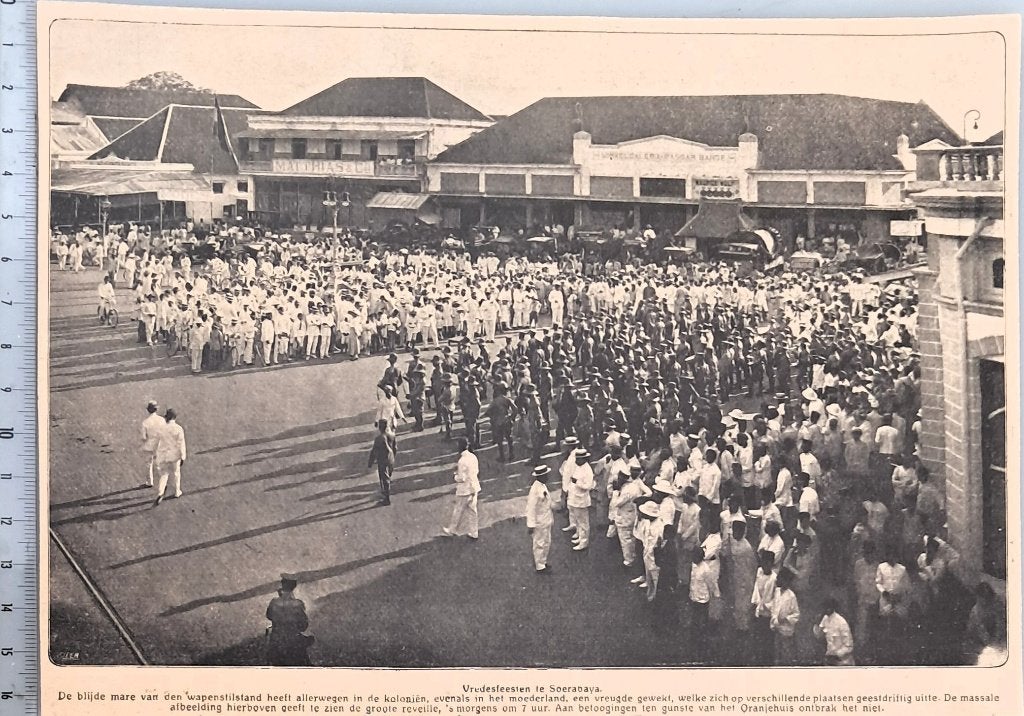 Leger Indië 1919; Reveille op Vredesfeesten te Soerabaja, Verzenden, Voor 1940, Gebruikt, Overige onderwerpen