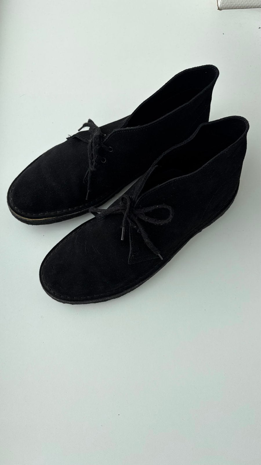 Clarks Originals Desert Boots Zwart Suède Maat 44.5, Ophalen of Verzenden, Gedragen, Zwart, Boots