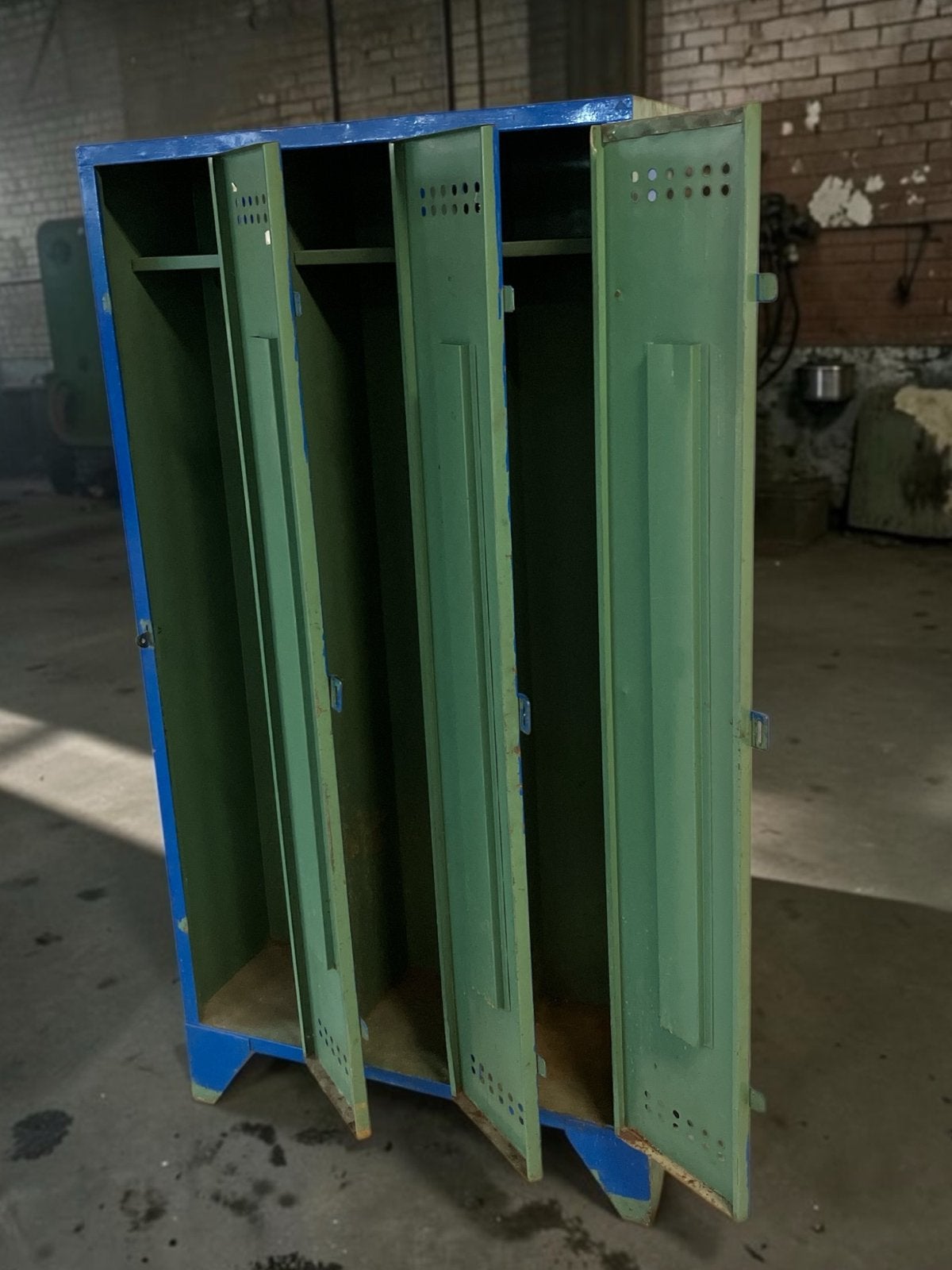 Vintage Locker Kast Jaren '50-'60 - 175x60x30 cm, Ophalen, Gebruikt, Overtoom Gispen Ahrend, Industieel vintage