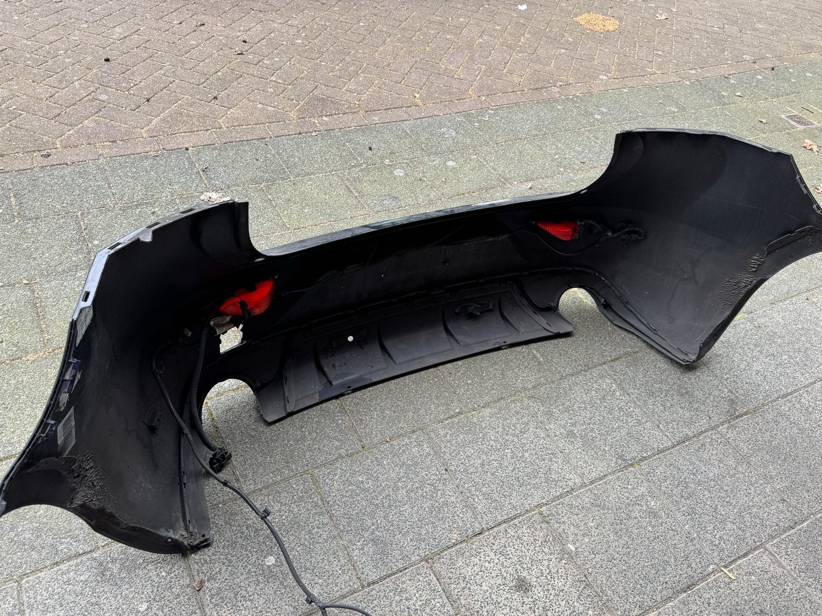 Volvo V40 R-Design Achterbumper Zwart origineel!, Gebruikt, N.V.T., Ophalen of Verzenden, Volvo