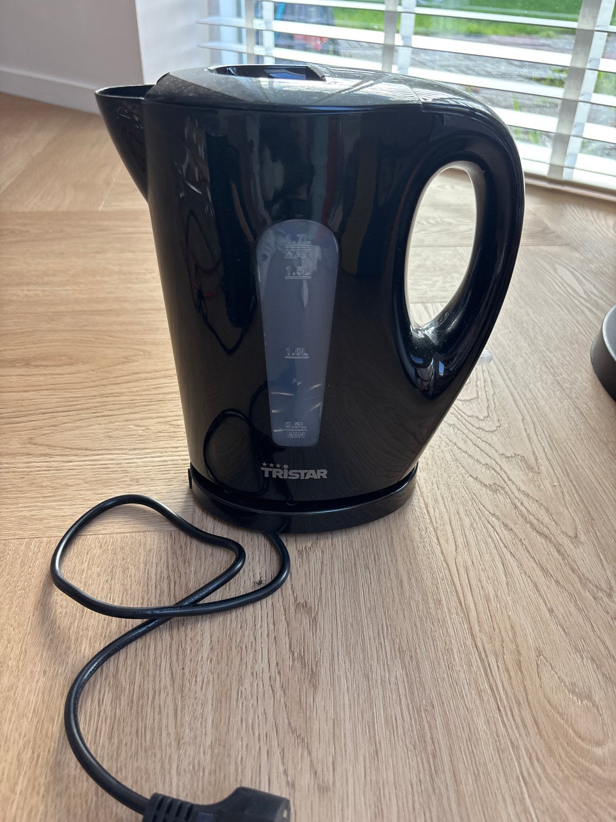 Tristar waterkoker - Zwart - 1.7L, 1 tot 2 liter, Ophalen of Verzenden, Gebruikt