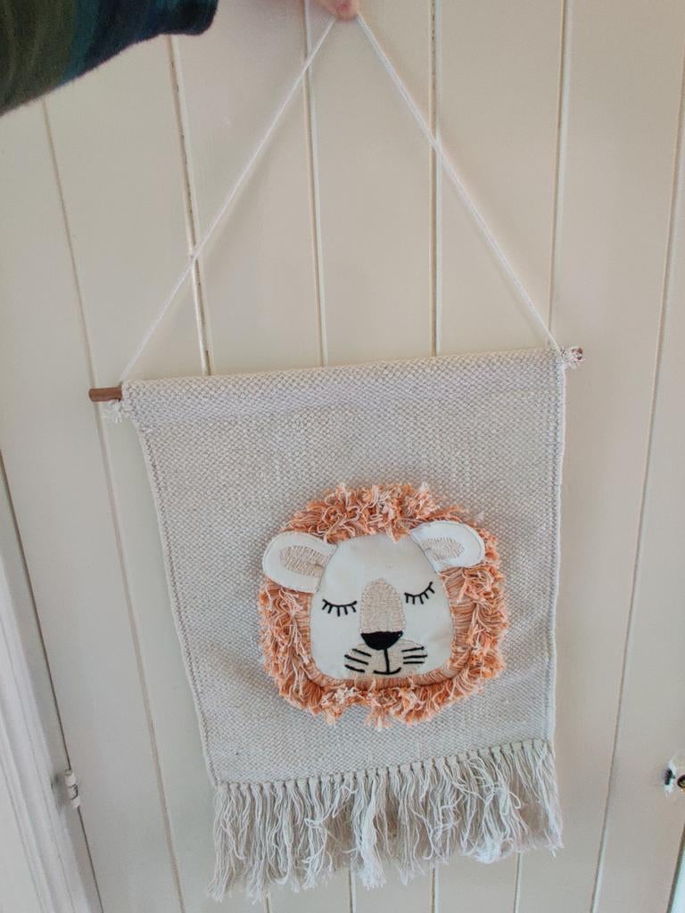 Leeuwen banner voor kinderkamer, Ophalen of Verzenden, Nieuw