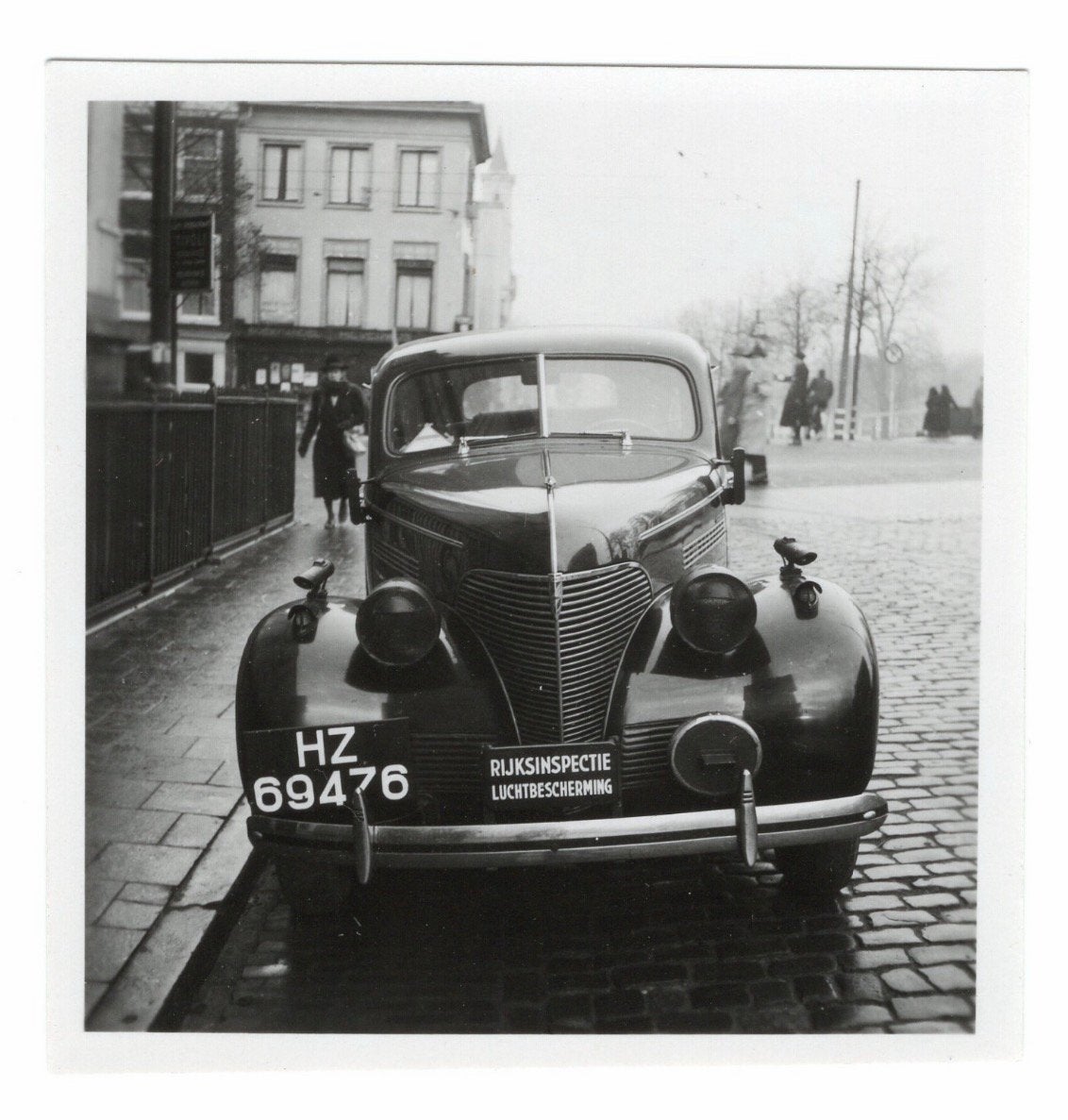 Nederlandse foto “Rijksinspectie Luchtbescherming” Den Haag, Verzenden, 1940 tot 1960, Zo goed als nieuw, Overige onderwerpen