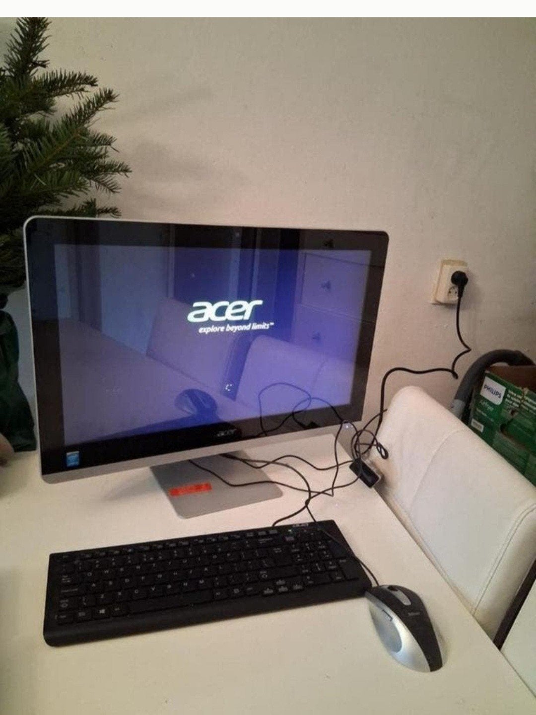 Te koop, Acer beeldscherm met muis Toetsbord., Computers en Software, Desktop Pc's, Ophalen