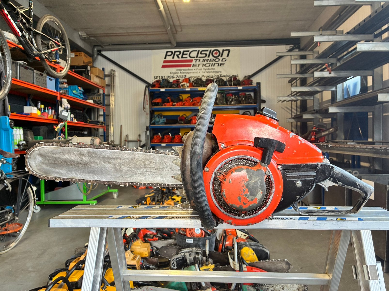 Husqvarna MS90a oldtimer kettingzaag, Ophalen, Huskvarna Zweden, Gebruikt, Husqvarna AB
