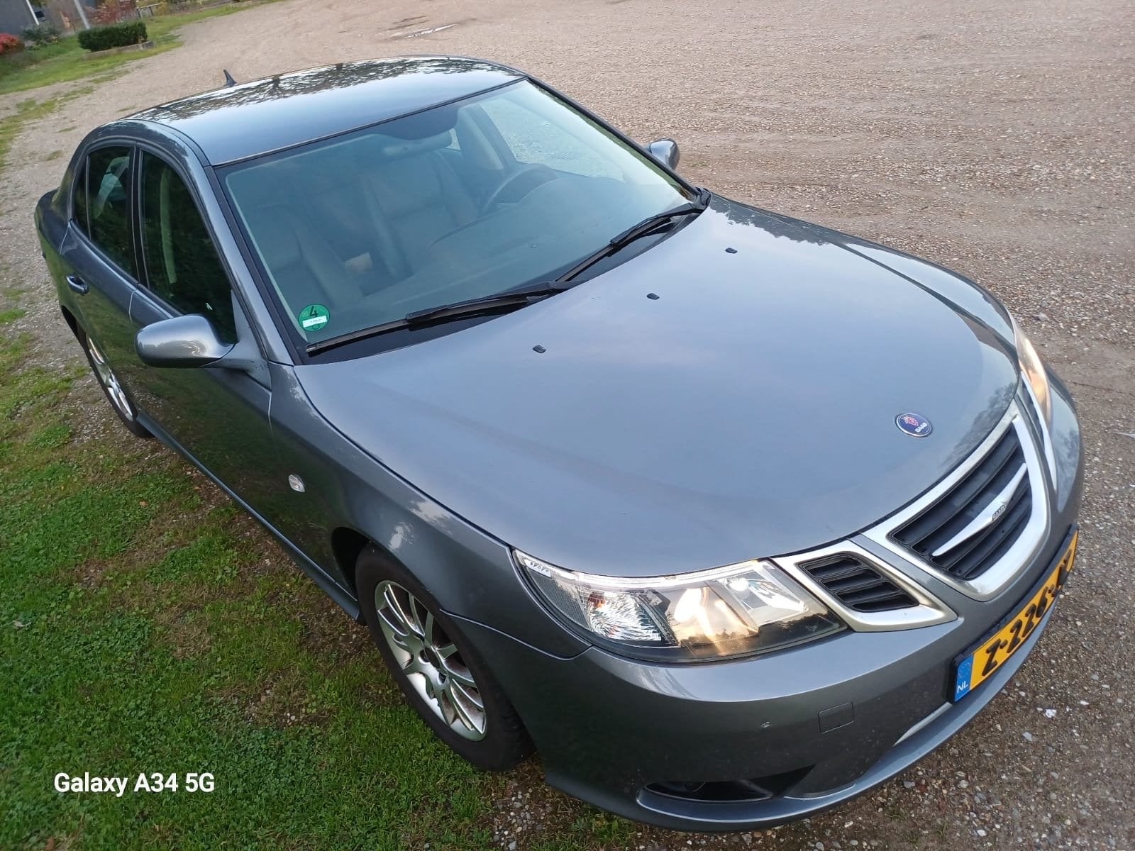 Saab 9-3 1.8 I Sport Sedan 2009 Grijs, Auto's, 1370 kg, 4 cilinders, 1796 cc, 122 pk