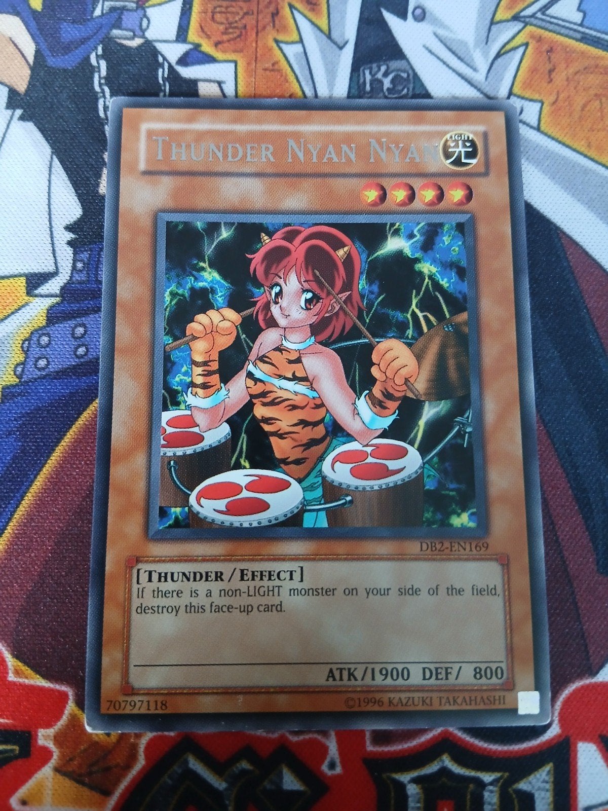 Thunder Nyan Nyan - Rare DB2 - Yu-Gi-Oh, Ophalen of Verzenden, Zo goed als nieuw