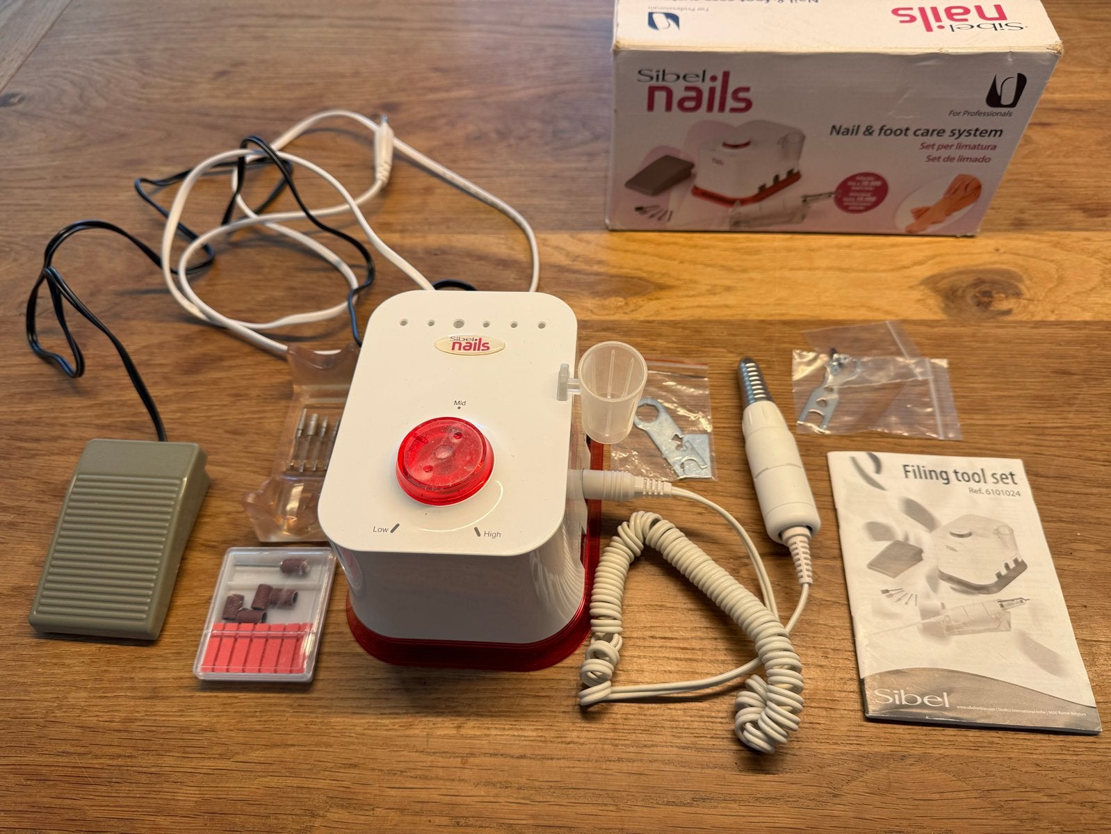 Sibel profesionele nagelvijl/frees manicure pedicure machine, Ophalen of Verzenden, Zo goed als nieuw, Hand- en Voetverzorging