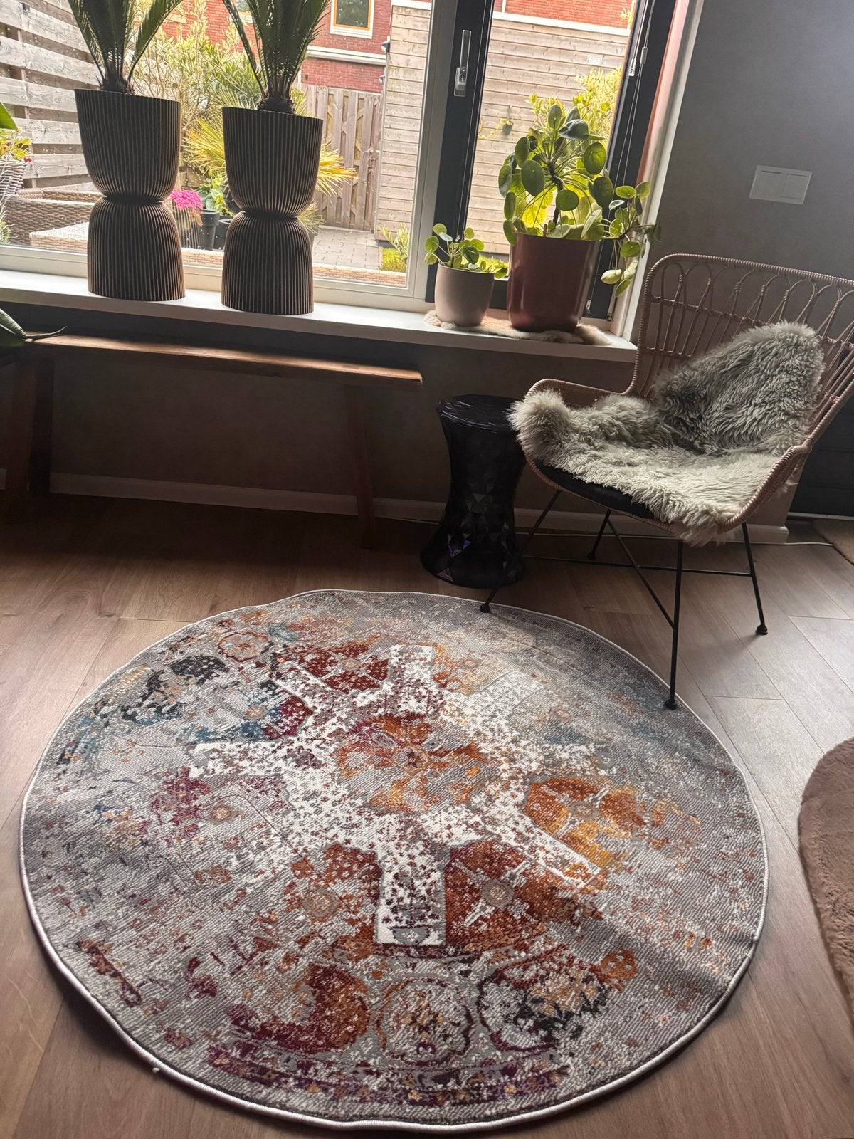 Nieuw Vloerkleed 130x130 cm - Direct Ophalen!, 100 tot 150 cm, Rond, Nieuw, Ophalen of Verzenden