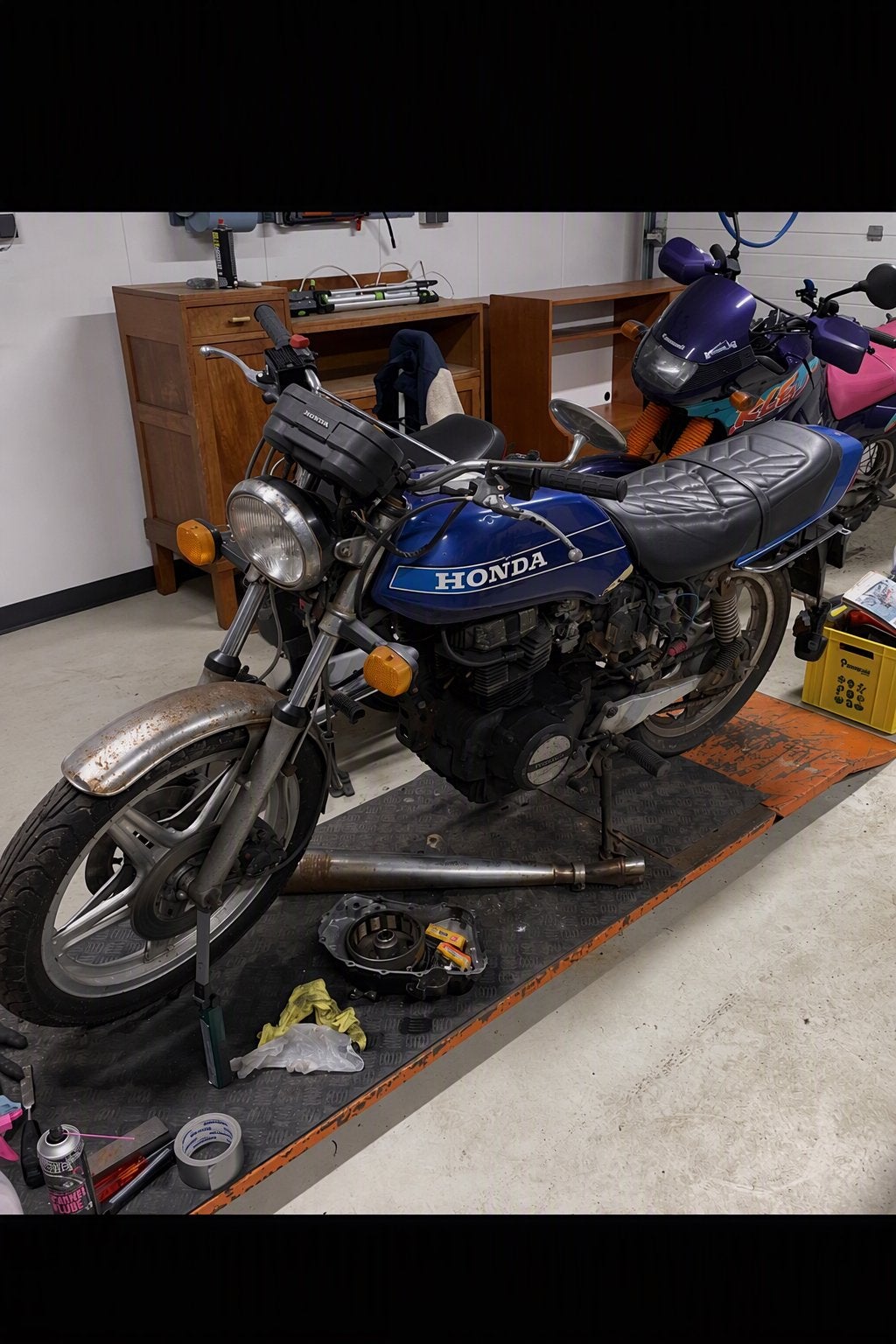 Leuke Honda CB400N (motorblok zit erbij) 1985 motor, Motoren, Ophalen, Gebruikt
