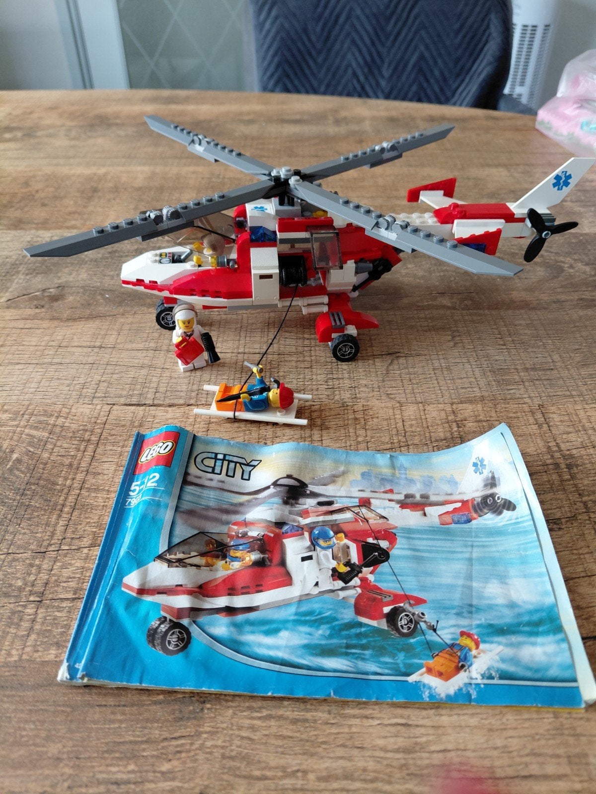 Lego City Ambulance Helikopter (7902), Compleet, Lego, Ophalen of Verzenden, Complete set