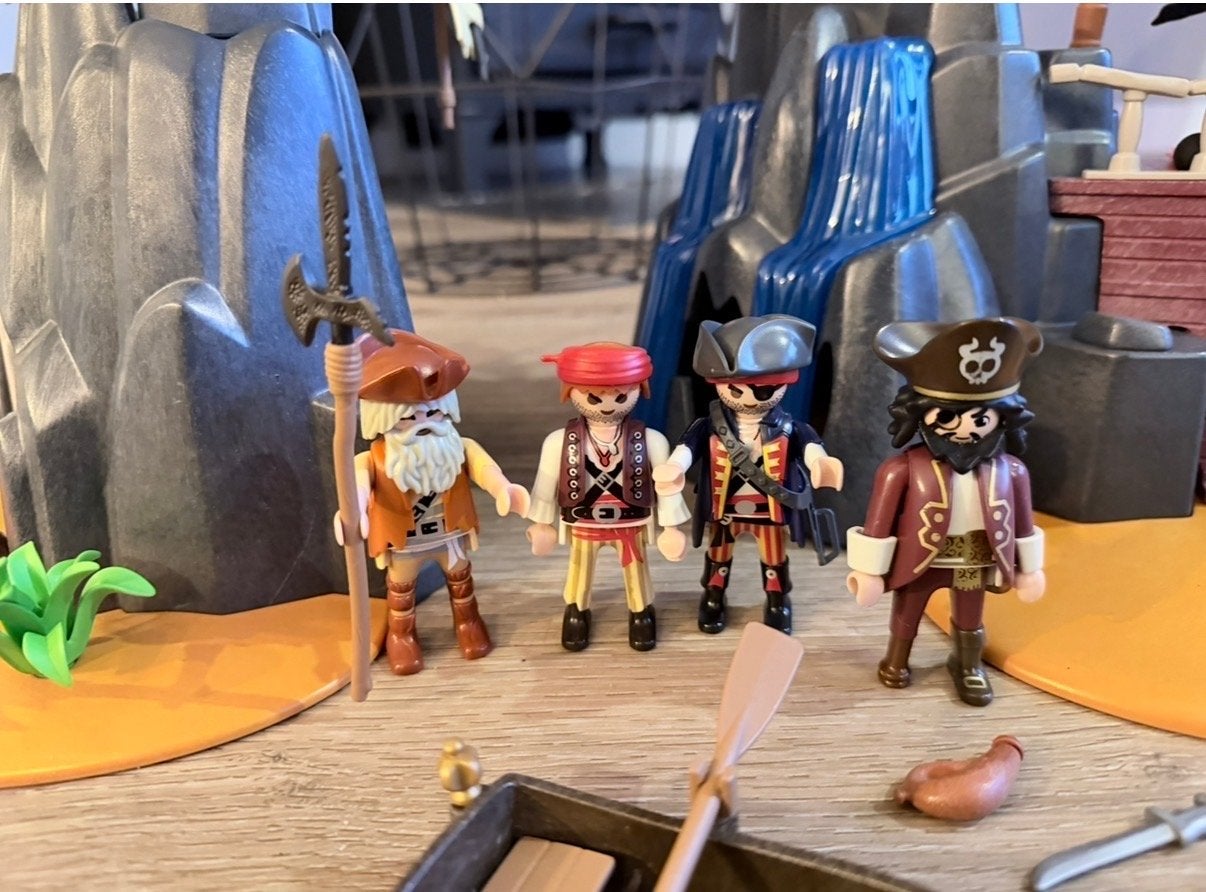 Playmobil Pirates 6679 Pirateneiland met schatkist, Pirates, Complete set, Overige typen, Ophalen of Verzenden