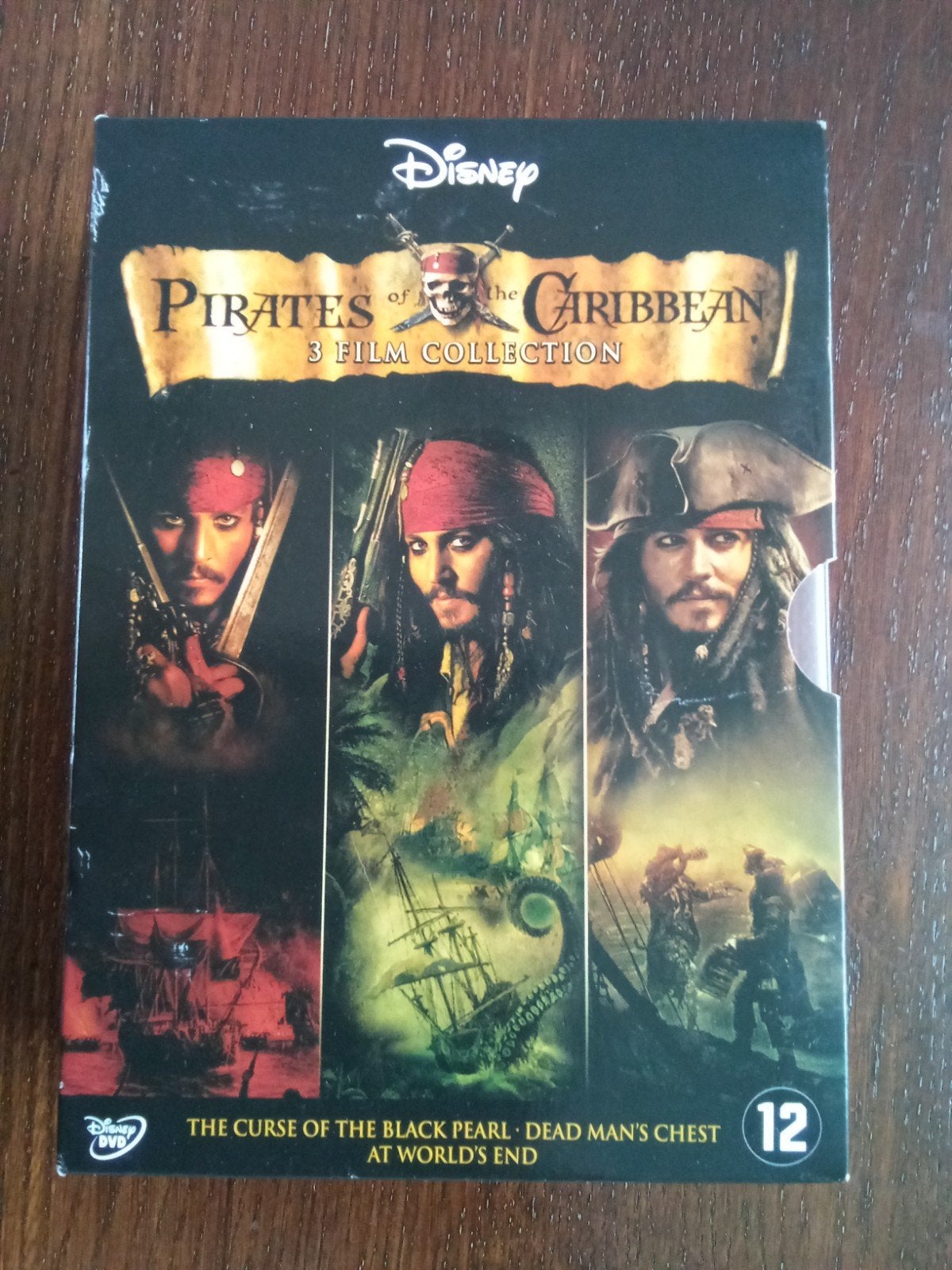Pirates of the Caribbean 3 Film Collection DVD Boxset, Gebruikt, Boxset, Actiethriller, Ophalen of Verzenden