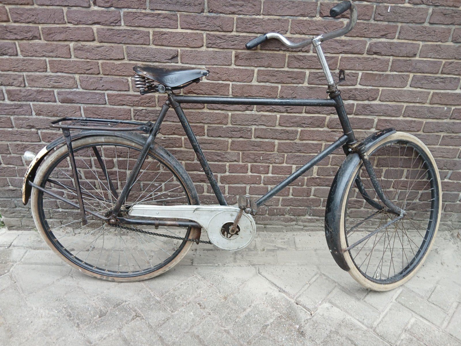 Oldtimer herenfiets, Fietsen en Brommers, Fietsen | Oldtimers, 59 cm of meer, Ophalen