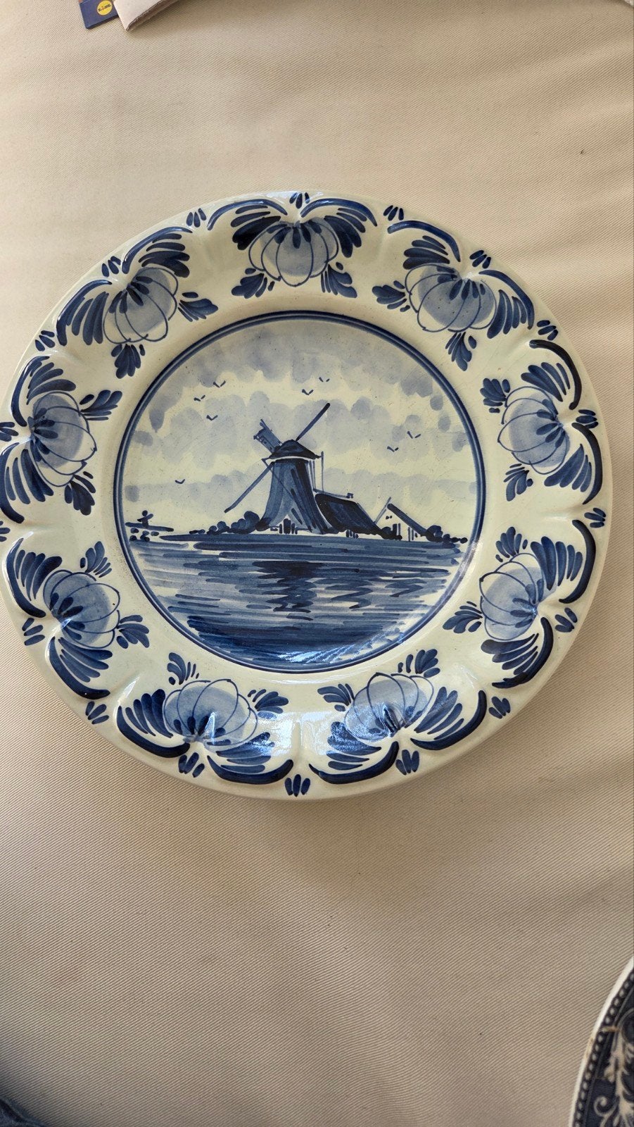 Set van 4 Antieke Delfts Blauwe Wandborden, Ophalen