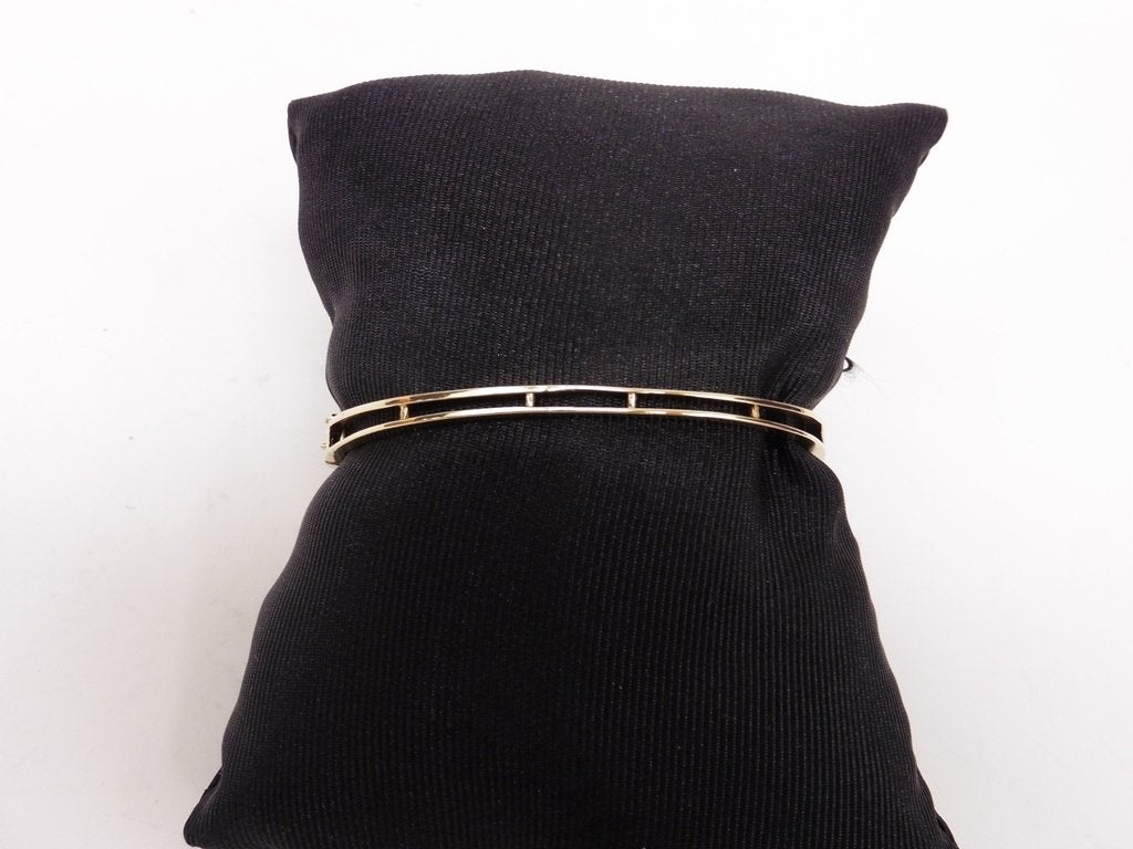 Gouden slavenarmband met granaat                         G27, Gebruikt, ., Ophalen of Verzenden, .