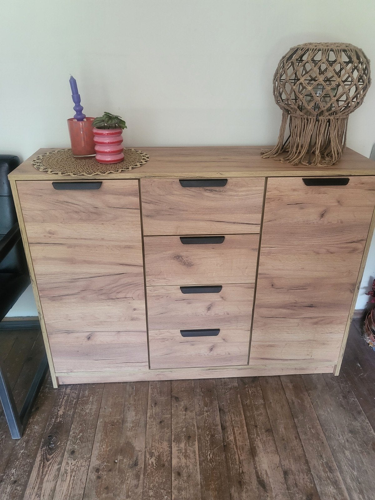 Mooie  kast  met 2 deuren  4 laden, Huis en Inrichting, Kasten | Ladekasten, Ophalen, 100 tot 150 cm, 150 tot 200 cm, Zo goed als nieuw