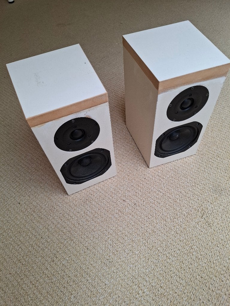 Audax speakers zelfbouw (van Speakerland), Gebruikt, Minder dan 60 watt, Boekenplank luidspreker, Ophalen
