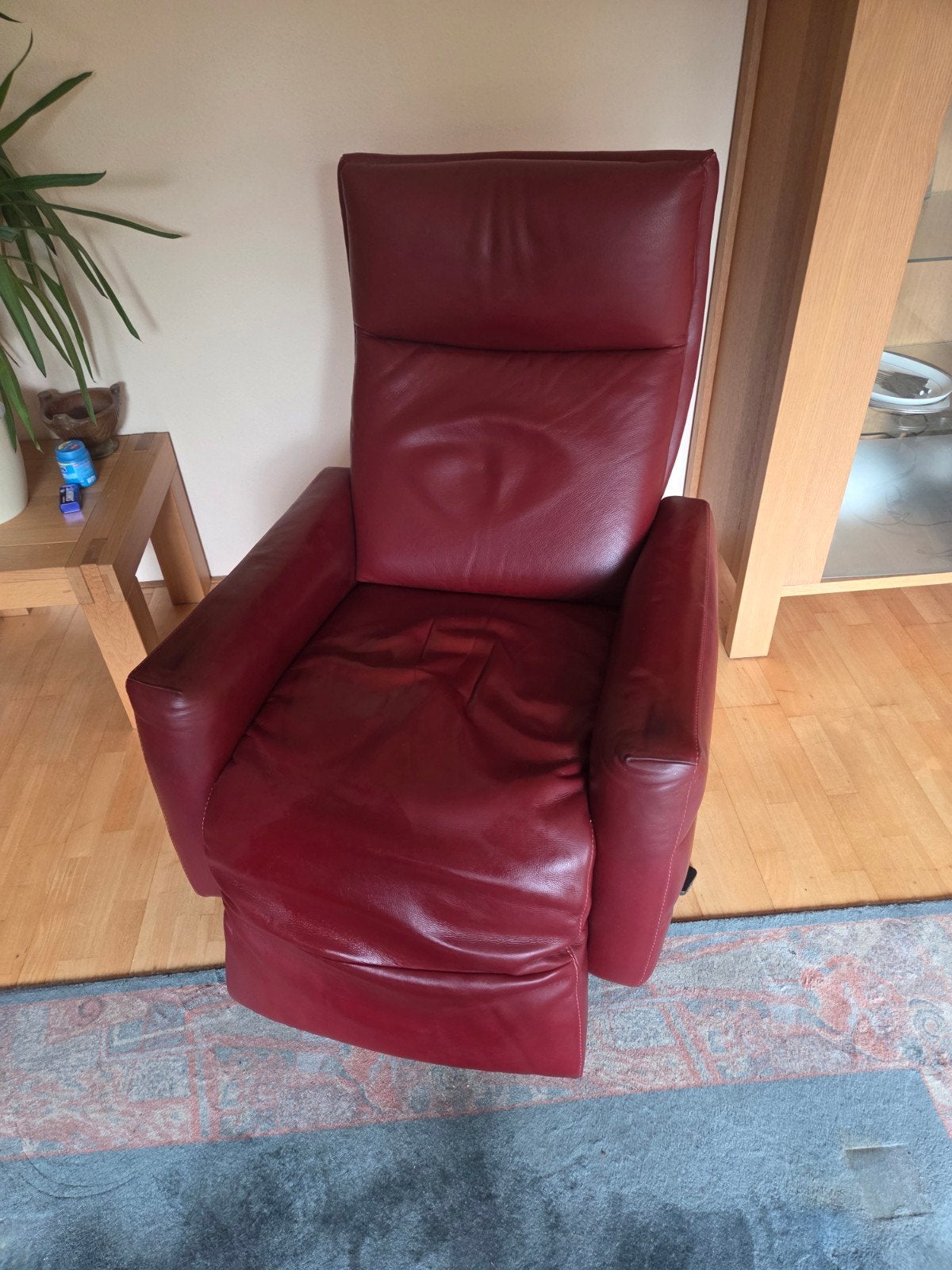 Natuzzi Editions relax fauteuil - Draaistoel met stalen Voet, Huis en Inrichting, Fauteuils, Ophalen, Gebruikt, 75 tot 100 cm