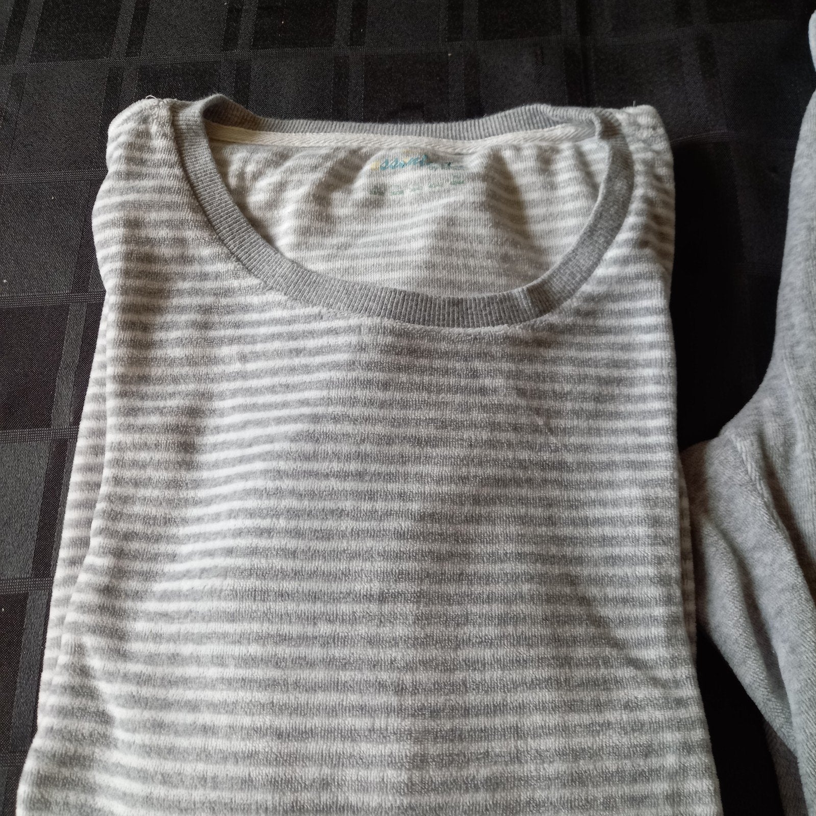 TCM Tchibo pyjama set grijs gestreept maat 36/38, Kleding | Dames, TCM Tchibo, Ophalen of Verzenden, Gedragen, Maat 36 (S)