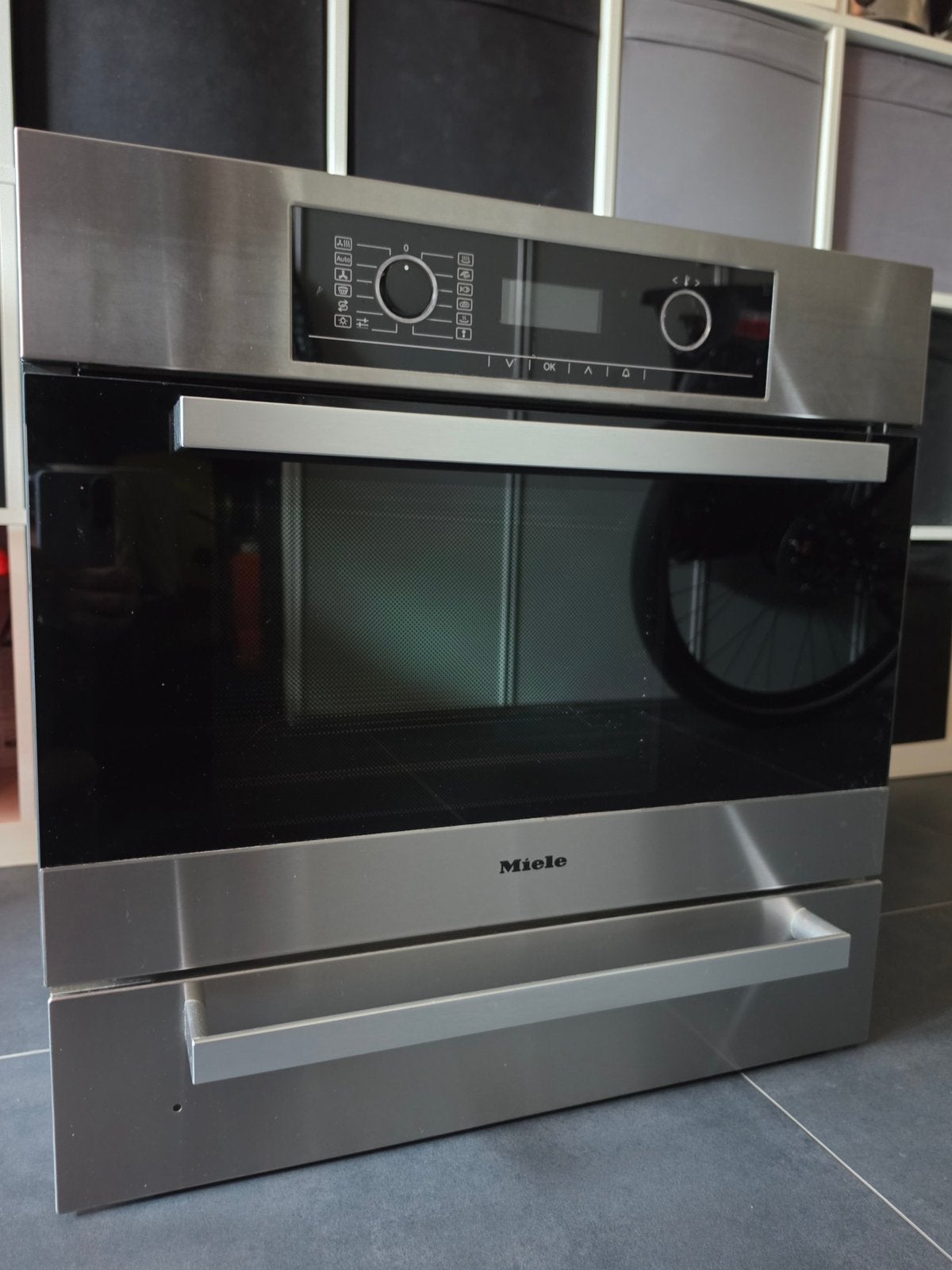 Miele Inbouw Combi-Stoomoven met Warmhoudlade RVS 60 cm hoog, Ophalen, Inbouw, 55 tot 60 cm, Miele