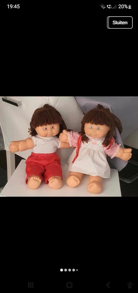 Set van 2 Cabbage Patch Kids poppen, Kinderen en Baby's, Speelgoed | Poppen, Ophalen of Verzenden, Gebruikt, Overige typen